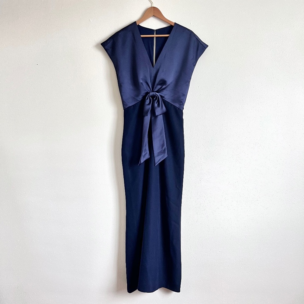 Dessy Collection Midnight Navy Gown